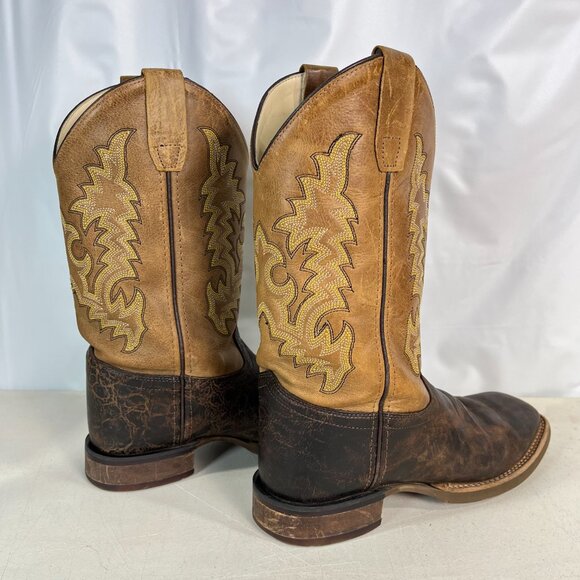 Cody James Square Toe Boots Child Youth Size 7.0 D Style BBSC1895 Leather Brown - Picture 7 of 16